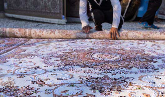 روش اصولی لول کردن قالی در قالیشویی ازگل 